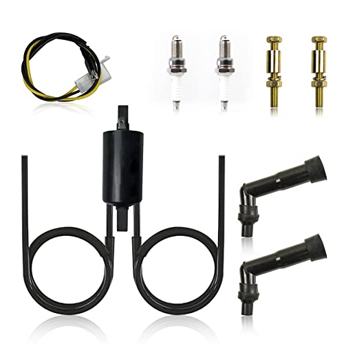 Ayiddue Ignition Coil Spark Plug and Cap For Honda CB250 1979-1981 CB400  1978 CM400 1979-1981 CM450 1982-1983 Hawk 400 CB400 1978-1982 Hawk CB450T 